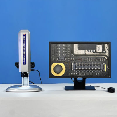 ميكروسكوب قياس فيديو بتركيز آلي 2 ميغا بكسل مع شاشة HDMI