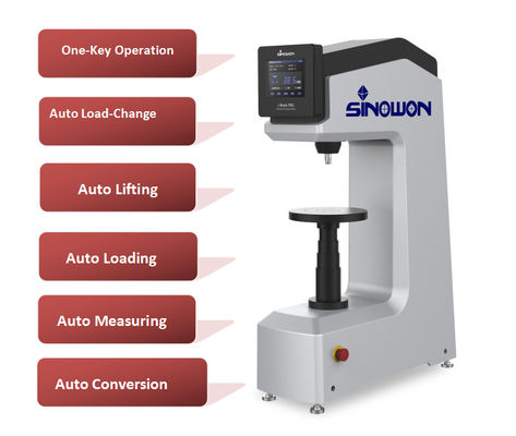 اختبار صلابة روكويل الرقمي الذكي الكامل ASTM DIN Conversion Standard iRock-TR1
